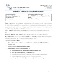 PR TECH DOCS FL32154 R0 AE EVALUATION REPORT SS