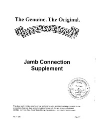 PR INSTL DOCS FL32170 R1 II OHD JAMB SUPPLEMENT P7 -S