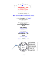 PR INSTL DOCS FL32857 R0 II COMMERCIAL PANEL STRUCTURAL ROOF SEALED