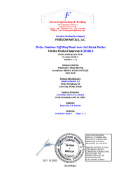PR TECH DOCS FL33548 R0 AE FL 33548.3 29 GA. FREEDOM TUFF OVER 1X4 WOOD PURLINS SEALED