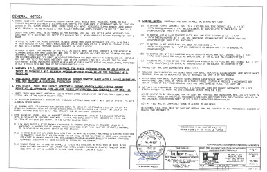 PR INSTL DOCS FL33993 R0 II GENERAL IMPACT GLASS WINDOW DRWG 20-269