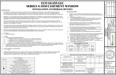 PR Instl Docs FL34000 R1 II ECOGLASS005 Rev0 EcoGlass Series 3830 C ss