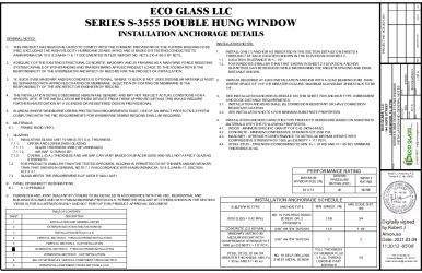 PR INSTL DOCS FL34001 R2 II ECOGLASS013 REV0 ECOGLASS SERIES3555 DH SS