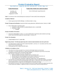 PR TECH DOCS FL34001 R0 AE PER ACE-1034 REV0 2020-106 ECO GLASS SERIES S-3550 DH SS