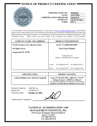 PR CERTIFICATE FL34004 R0 C CAC NI015001 S-3630 F 59X71