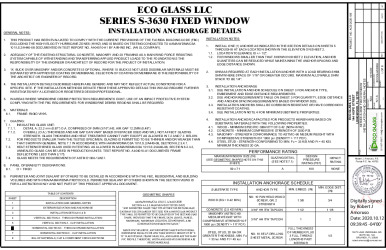 PR Instl Docs FL34004 R0 II ECOGLASS008 Rev0 EcoGlass Series3630 F ss