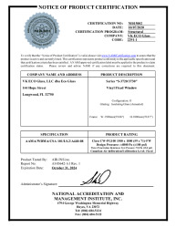 PR CERTIFICATE FL34004 R0 C CAC NI015002 S-3720 F 59X71