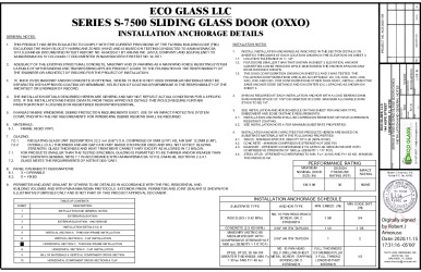 PR Instl Docs FL35086 R2 II ECOGLASS0010 Rev0 EcoGlass Series7500SGD ss
