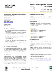PR Instl Docs FL35349 R0 II Intertek FBCR-0103