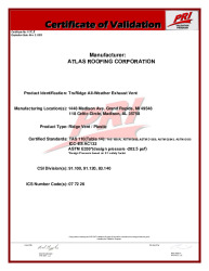 PR CERTIFICATE FL36841 R0 C CAC 117C.2 CERT OF CERT(TRURIDGE ALL WEATHER)