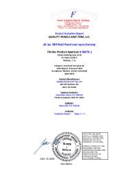 PR TECH DOCS FL36876 R0 AE PBR STRUCTURAL WALL PANEL SIGNED SEALED