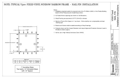 PR Instl Docs FL36903 R1 II V300 Fixed Narrow Installation Instructions