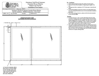 PR INSTL DOCS FL37205 R0 II CLAD SEDONA OPER-PICT 108X84 429-H-487.03-.07 L0812.01