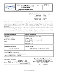 PR CERTIFICATE FL37232 R2 C CAC KEYSTONE 1299-101 C0R0