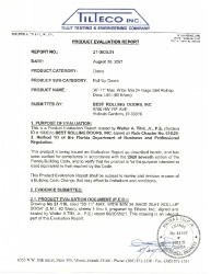 PR TECH DOCS FL37280 R0 AE BEST ROLLING DOORS PER 21-116