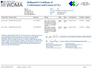 PR CERTIFICATE FL37372 R0 C CAC 1146.00.01
