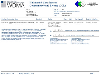 PR CERTIFICATE FL37783 R0 C CAC 745.08