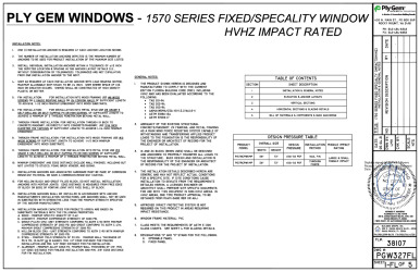 PR INSTL DOCS FL38107 R0 II PGW327-FL