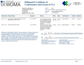 PR CERTIFICATE FL38128 R0 C CAC 449-H-112.02-.03 DH-PICTURE MULL