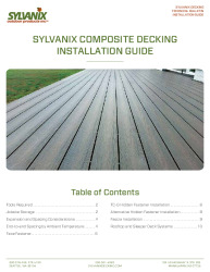 PR Instl Docs FL38129 R0 II Sylvanix-Composite-Decking-Installation-Guide-May-2020-web