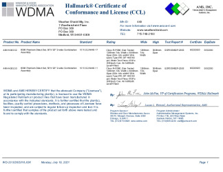 PR CERTIFICATE FL38157 R0 C CAC 8306 DIRECT SET 449-H-005.52  .53