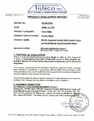 PR TECH DOCS FL38500 R0 AE OLD CASTLE BLDG ENV PER DRWG 21-058
