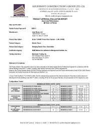 PR TECH DOCS FL38501 R0 AE FLORIDA APPROVAL EVALUATION REPORT
