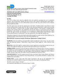PR INSTL DOCS FL38715 R0 II INSTACOAT SEAMLESS MEMBRANE NOA 19031902