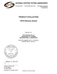 PR TECH DOCS FL39093 R0 AE 24362-2 PRTX PRODUCTS  PRTX WINDOW SHIELD EVAL REPORT