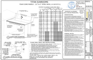 PR INSTL DOCS FL39289 R0 II DS 21-39291B TITAN EPS PANEL SPAN CHART