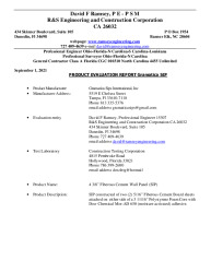PR TECH DOCS FL39775 R0 AE GRAMATICA SIPS INTERNATION 4 INCH PANEL