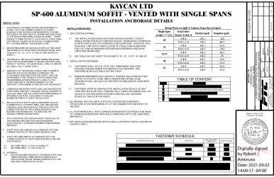 PR Instl Docs FL39778 R0 II KAY5017 Rev0 AlumSoffit SingleSpan ss