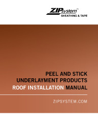 PR Instl Docs FL39821 R0 II Installation Manual for ZIP System Peel and Stick Underlayment Products