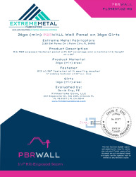 PR Instl Docs FL39837 R0 II 26ga 25ALLPBRWALL 16gaGirts