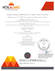 PR Instl Docs FL39863 R0 II 26ga 25ALLPBRWALL 16gaGirts