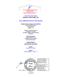 PR Instl Docs FL40078 R0 II 40078.2 26 Ga. PBR Panel Structural Roof sealed