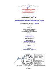 PR TECH DOCS FL40078 R0 AE 40078.4 PINNACLE SUPELOK STRUCTURAL ROOF PANEL SEALED