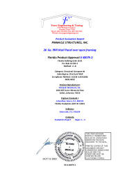 PR INSTL DOCS FL40079 R0 II 40079.2 26 GA. PBR PANEL STRUCTURAL WALL PANEL SEALED