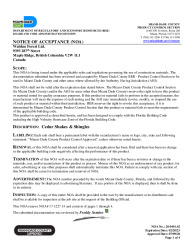 PR INSTL DOCS FL40093 R0 II NOA 07 09 2020 20040102 WALDUN FOREST LTD.  SHINGLES-SHAKES PRODUCTS