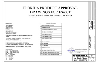 PR INSTL DOCS FL40239 R0 II FS400T FPA DRAWINGS