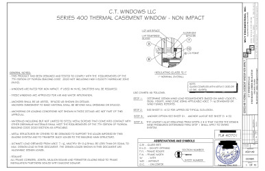 PR INSTL DOCS FL40701 R0 II SERIES 400 THERMAL CASEMENT NON-IMPACT FA AD21-59 REV 02.21.2022 SS