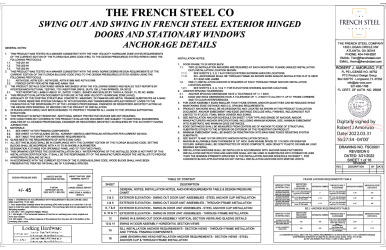 PR INSTL DOCS FL41071 R0 II FSC0001 REV0 DOOR ASSEMBIES SS