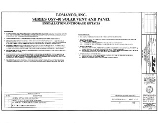 PR Instl Docs FL41561 R0 II LOM0001 OSV-40 Solar Vent and Panel s.s.
