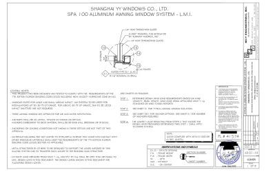 PR Instl Docs FL41574 R0 II SPA 100 Awning Window FL41574 AD22-19 REV06.08.2022 ss