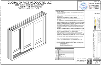 PR Instl Docs FL41591 R0 II DS-22-52832a - FL 41591 6000 SERIES SLIDING DOOR