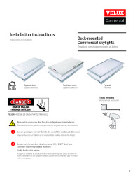 PR INSTL DOCS FL41601 R1 II VELUX INSTALLATION INSTRUCTIONS  DECK-MOUNTED DOME SKYLIGHTS
