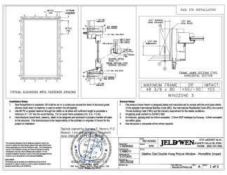 PR Instl Docs FL41622 R0 II D015930 - Siteline Clad DHPW Mono WZ3 FBC (49x80) SS 2022-07-11