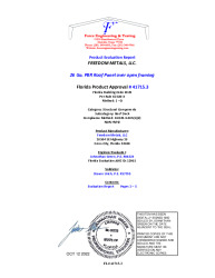 PR Instl Docs FL41715 R0 II 41715.3 26 Ga. PBR Panel Structural Roof sealed