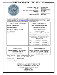 PR CERTIFICATE FL41795 R0 C CAC NI015604.15-R1