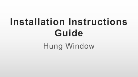 PR INSTL DOCS FL41808 R0 II INSTALLATION INSTRUCTIONS GUIDE